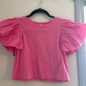 Zara Women's Voluminous Balloon Sleeve T-Shirt